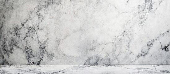 Poster - Elegant Marble Wall Texture Featuring Ample Blank Space for Text Inclusion