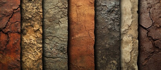 Poster - Grunge Textures and Backgrounds Featuring a Variety of Material Surfaces with Unique Colors and Patterns