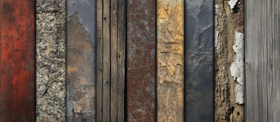 Poster - Grunge Textures and Backgrounds Collection Featuring Diverse Material Surfaces and Structures