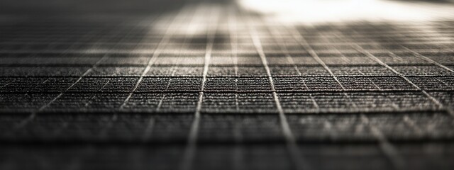 Poster - Rectangular rug design featuring subtle grid lines, ideal for digital use, seamless integration with various backgrounds, versatile for interior themes