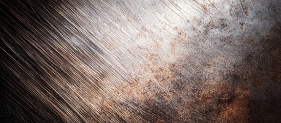 Poster - Rusty metal texture with scratched surface highlighting industrial age and surface imperfections for design and background applications