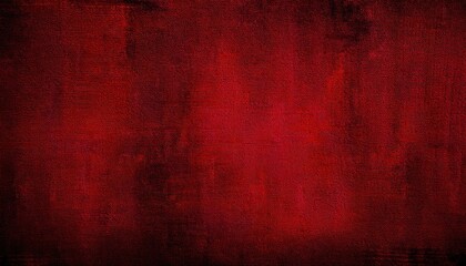 Aufkleber - deep red textured canvas background with subtle dark shading, ideal for design projects, abstract art, and minimalistic spaces