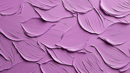 Wall Mural - Textured lavender paint strokes create delicate floral pattern