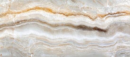 Wall Mural - Elegant marble texture with natural white and gold veining for sophisticated design applications and backgrounds.