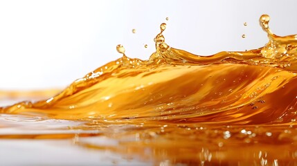 Leinwandbilder - Powerful burst of vibrant orange liquid creating a dynamic and energetic splash with fluid motion vivid colors and a sense of refreshing vitality