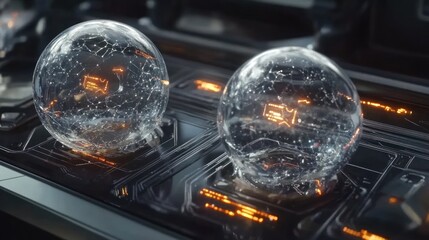 Poster - Quantum Computing Spheres: Abstract Representation of Complex Information Processing