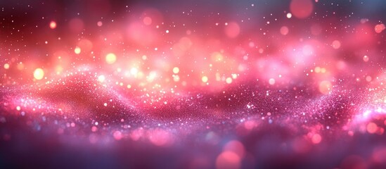 Poster - Vibrant pink and purple bokeh lights creating a dreamy abstract background for design projects and artistic presentations