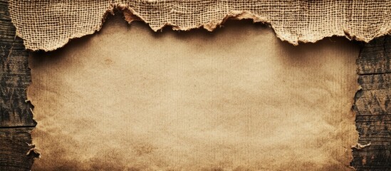 Poster - Torn vintage paper texture with empty space for copy and design elements suitable for creative projects and presentations