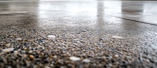 Poster - polished concrete floor texture with rough surface ideal for construction and architectural backgrounds or design projects