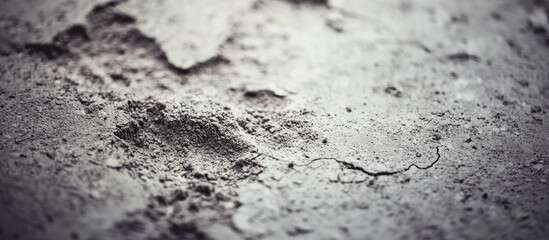 Poster - Concrete surface texture with fine dust and subtle patterns in a natural lighting setting showcasing industrial materials.