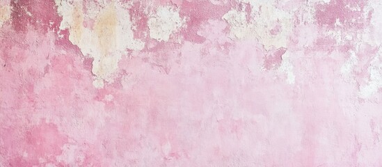 Poster - Pastel pink textured vintage concrete wall background ideal for creative design and text placement
