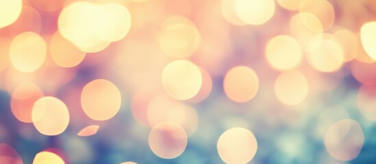 Poster - Vibrant abstract bokeh background featuring red and warm defocused lights for festive or romantic themes.
