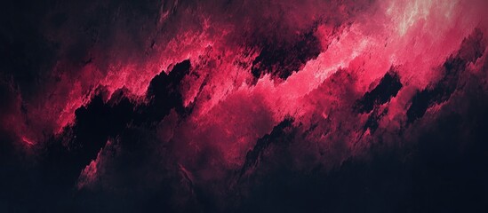 Aufkleber - Vibrant red and black abstract grunge texture ideal for backgrounds and creative projects