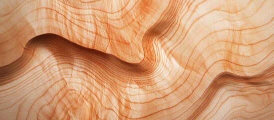 Poster - Ultra detailed close-up of natural plywood wood texture showcasing intricate grain patterns and smooth surface variations.