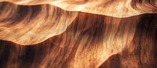 Poster - Elegant Close-up of Richly Textured Wooden Surface with Warm Tones and Organic Patterns Ideal for Backgrounds and Design Projects