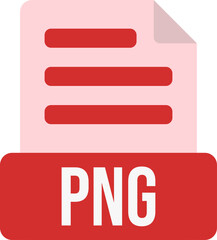 Fototapete - PNG File Format Icon Color Fill