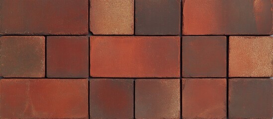 Poster - Red brick wall texture with rich colors ideal for architecture design and wallpaper applications in contemporary or rustic settings