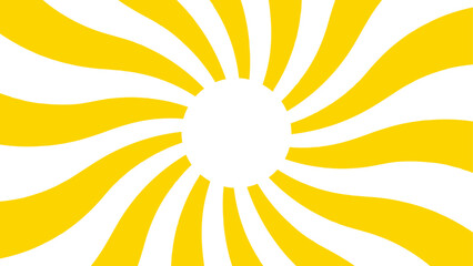 Aufkleber - Abstract background with rays retro starburst. Spiral radial striped pattern beam with rays. Retro explosion white and Yellow vintage ray sunrise. Yellow and White spiral twist background.