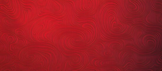 Poster - Vibrant red wallpaper texture with intricate pattern design for elegant backgrounds and decor applications