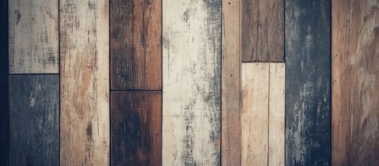 Aufkleber - Vintage grunge wood texture background with scratched panels in varying colors and tones. Ideal for rustic or retro design themes.