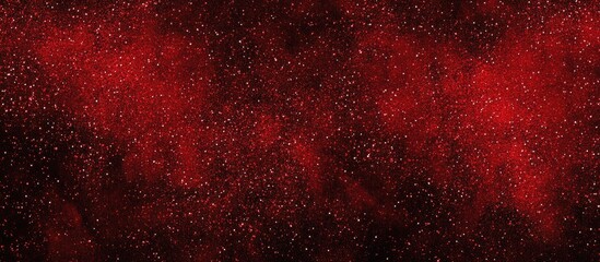 Poster - Rich red glitter texture background with shimmering particles ideal for festive designs and creative projects.