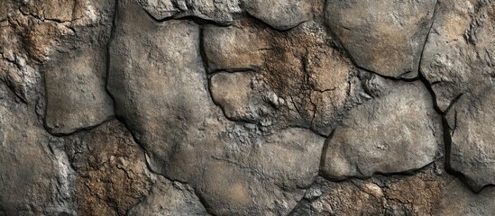 Aufkleber - Natural stone texture background with weathered stones and earthy tones for architectural and design applications.