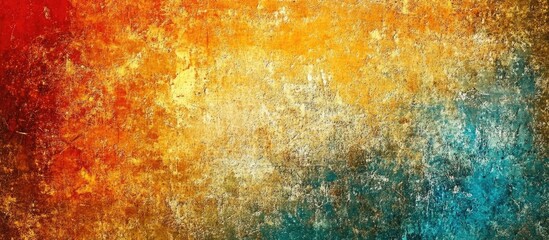 Aufkleber - Colorful Textured Grunge Background with Scratches and Worn Appearance for Use in Design Projects
