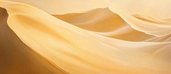 Aufkleber - Golden sand dunes creating a soft textured background with gentle curves and warm hues ideal for design and artistic projects.