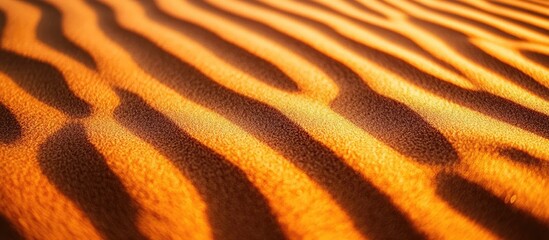 Aufkleber - Desert sand texture close up showcasing undulating patterns and warm brown tones ideal for backgrounds and natural designs