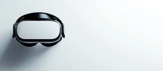 Aufkleber - Revolutionary VR Headset on Minimalist Background with Empty Space for Custom Text Layout and Visual Branding
