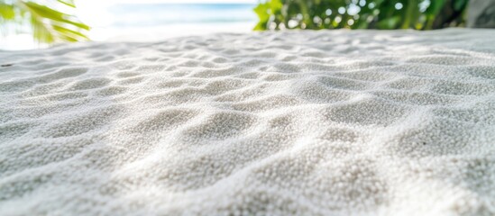 Aufkleber - Textured White Sand with Gentle Ripples under Natural Light at Tropical Beach