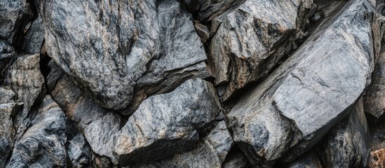 Poster - Granite Stone Background Texture with Rough Surface Featuring Natural Rock Formations