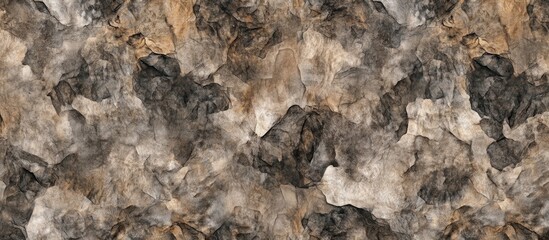 Aufkleber - Abstract textured rock wall background featuring earthy tones of brown, gray, and cream for versatile design applications.