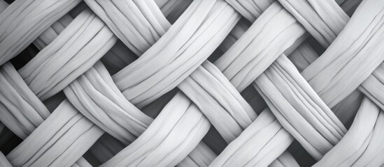 Aufkleber - Gray woven fabric texture seamless pattern close-up showcasing a neutral tone design with natural fiber elements for versatile background use.