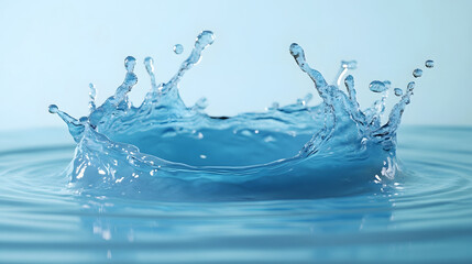 Fototapete - Captivating splash of refreshing water droplets frozen in time capturing the dynamic movement and energy of a fluid transparent natural scene