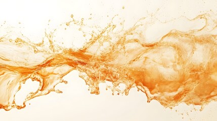 Poster - Dramatic Abstract Art Background with Vibrant Orange Liquid Splash Powerful Dynamic Flow and Explosive Energy  Rendering of Fluid Motion Turbulence and Natural Forces