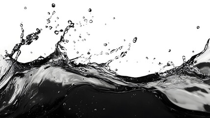 Aufkleber - Dramatic splash of liquid in motion capturing the beauty of fluids and their interactions with light creating an abstract and visual display