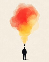 Poster - Creative thinking process business innovation abstract art inspiring environment conceptual viewpoint