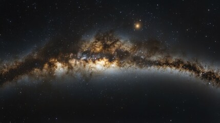 Wall Mural - expansive view of the milky way stretching across the night sky with infinite stars