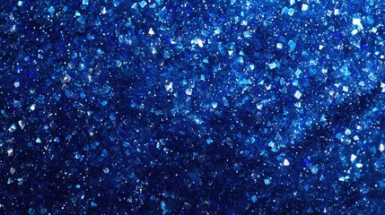 Poster - Sparkling Blue Glitter Background with Shimmering Texture and Depth