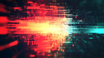 Aufkleber - Vibrant Futuristic Kaleidoscopic Abstract Digital Art Backdrop with Dynamic Light Patterns Geometric Shapes and Energetic Color Explosions  Stunning techno inspired digital with a surreal mesmerizing
