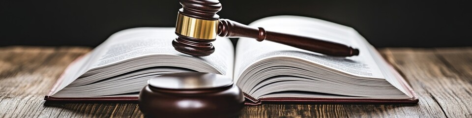 Poster - A symbol of justice with a reference book, great for legal and education themes