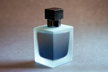 Poster - A fragrance bottle resting on a surface, perfect for decorating or promoting luxury products