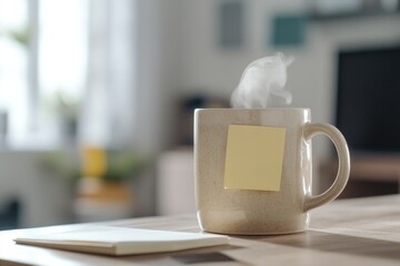 Poster - A person's daily routine with a reminder or note