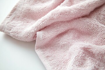 Aufkleber - A close-up shot of a pink towel lying on a table