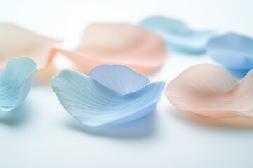 Poster - A detailed view of multiple flower petals, great for illustrating beauty in nature or as a decorative element