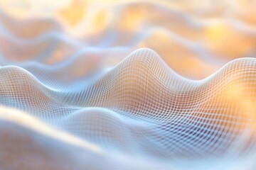 Poster - Close-up shot of undulating waves on water or land, suitable for use in nature, science, or artistic projects