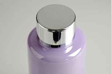 Poster - A close-up view of a bottle of lotion sitting on a table, ready for use