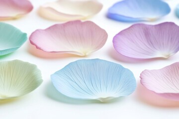 Poster - A close-up view of various flowers arranged on a table, ideal for use in still life photography, advertising, or as a decorative element