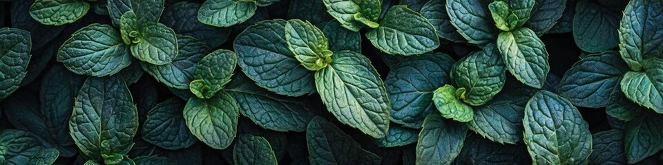 Aufkleber - A close-up view of lush green leaves